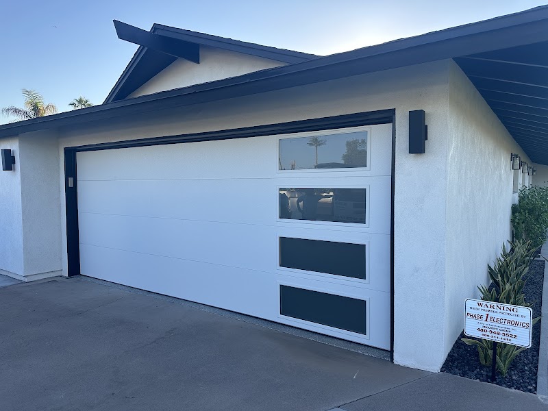 Blue Cactus Garage Door